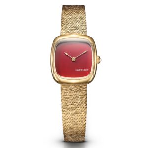 Dennison ALD Mini Red Jasper Gold Bark Mesh