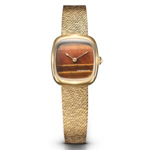 Dennison ALD Mini Tiger Eye Gold Bark Mesh