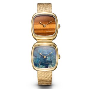 Dennison ALD Mini Tiger Eye & Opal in Gold