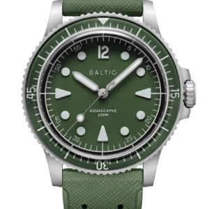 Baltic Aquascaphe MK2 Green 37mm Date – Rubber Classic Green