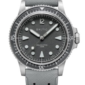 Baltic Aquascaphe MK2 Grey 37mm Date – Rubber Classic Grey