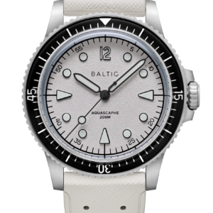 Baltic Aquascaphe MK2 Warm Silver 37mm Date – Rubber Classic Warm silver