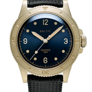 Baltic Aquascaphe Bronze Blue Gilt – Rubber Sport Black