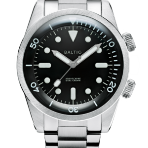 Baltic Aquascaphe Dual-Crown Black – Flat link