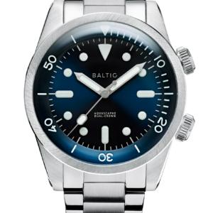 Baltic Aquascaphe Dual-Crown Blue – Flat link