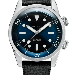Baltic Aquascaphe Dual-Crown Blue – Rubber Sport Black