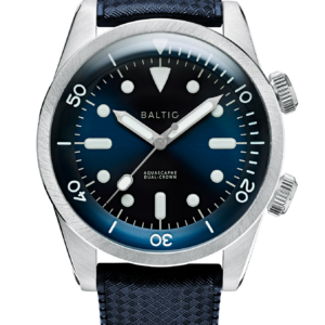 Baltic Aquascaphe Dual-Crown Blue – Rubber Sport Blue
