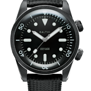 Baltic Aquascaphe Dual-Crown Pvd Black – Rubber Sport Black