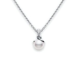 Akoya Cultured Pearl Twist Pendant
