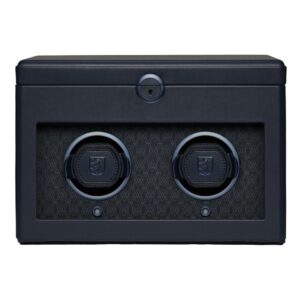 Earth Double Watch Winder - Midnight Blue