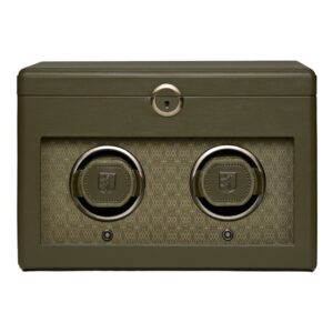 Earth Double Watch Winder - Olive