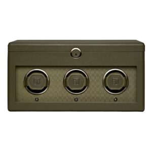 Earth Triple Watch Winder - Olive