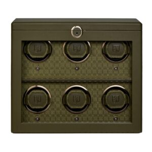Earth 6 Piece Watch Winder - Olive