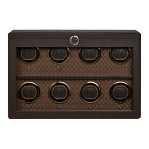 Earth 8 Piece Watch Winder - Coffee