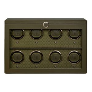 Earth 8 Piece Watch Winder - Olive