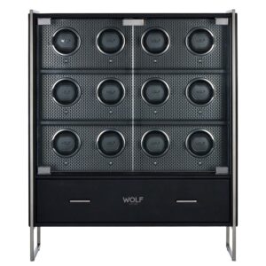 Axis 12 Piece Watch Winder Cabinet - Powder Coat