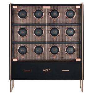 Axis 12 Piece Watch Winder Cabinet - Copper