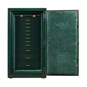 Atlas Watch & Jewelry Safe - Green/Gold
