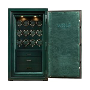 Atlas 12 Piece Winder Safe - Green/Gold
