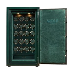 Atlas 20 Piece Winder Safe - Green/Gold