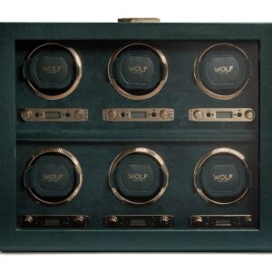 British Racing 6 Piece Watch Winder - Green