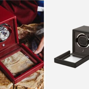 Cub Single Watch Winder with Cover - Black