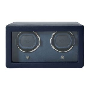 Cub Double Watch Winder with Cover - Navy