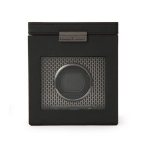 Axis Single Watch Winder With Storage - Powder Coat