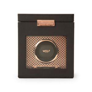 Axis Single Watch Winder With Storage - Copper