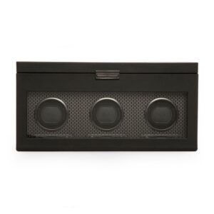 Axis Triple Watch Winder With Storage - Powder Coat