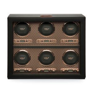 Axis 6 Piece Watch Winder - Copper